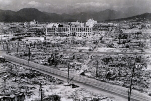 Hiroshima ground taken from Red Cross Hospital 15 October 1945-A3439-e1317586575922 Credit: U.S. National Archives, RG-342-FH-A3439-e1317586575922, via JapanAirRaids.org.