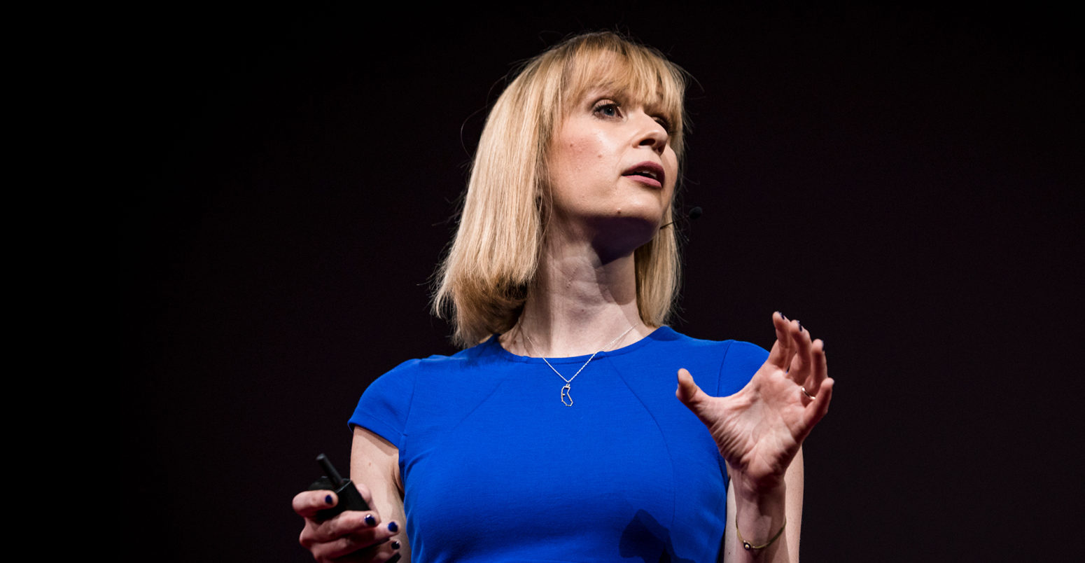 Kate Marvel speaking at TED2017 - The Future You, Vancouver, BC, Canada. Credit: Bret Hartman / TED / CC BY-NC 2.0