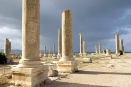 Al-Mina archaeological site, Tyre, south Lebanon. Credit: Paul Doyle / Alamy Stock Photo. C4E389