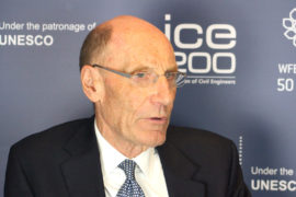 Sir John Armitt at the Global Engineering Congress, London. Credit: Tom Prater / Carbon Brief.