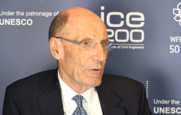 Sir John Armitt at the Global Engineering Congress, London. Credit: Tom Prater / Carbon Brief.