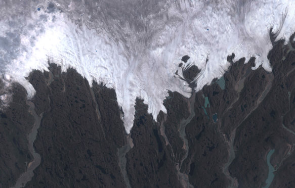 A composite image of data from ESA Sentinel-2 processed from earth-explorer.usgs.gov. Credit: J. Cook.