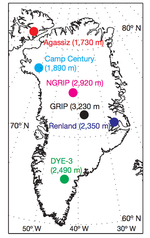 Greenland ice core chart