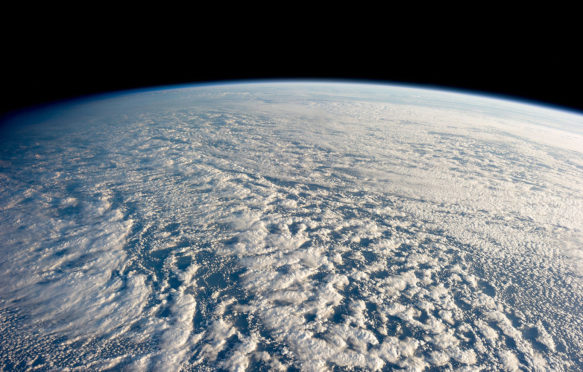 Stratocumulus clouds above the northwestern Pacific Ocean. Credit: ISS Expedition 34 Crew / NASA / Wikimedia Commons.