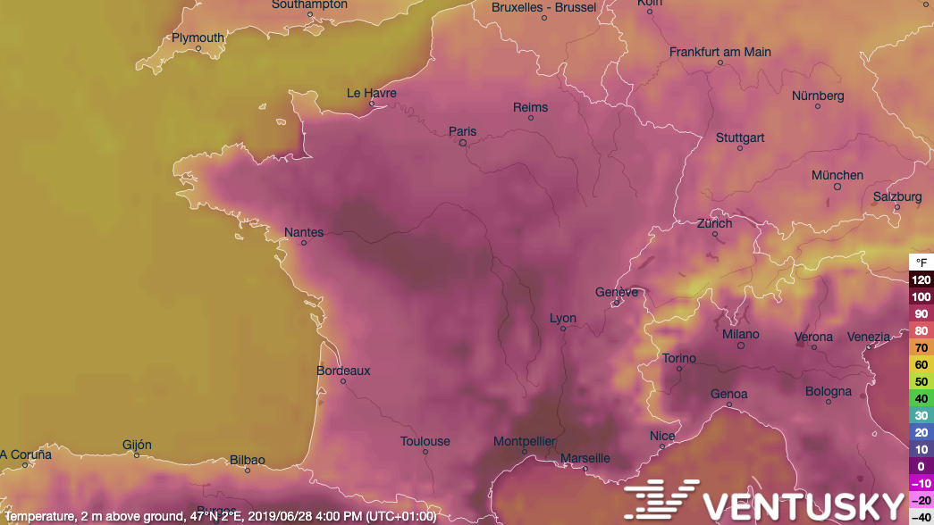 weather tomorrow tours france