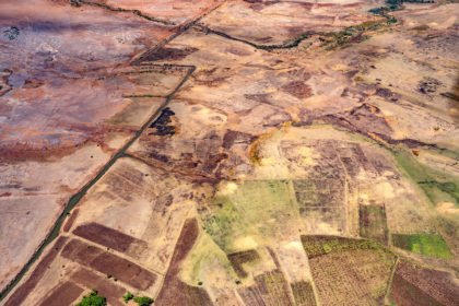 Deforestation near Antananarivo, Madagascar, 2016. Credit: Zdeněk Malý / Alamy Stock Photo. HE8CK2