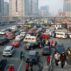 Traffic in Beijing, China. Credit: Lou-Foto / Alamy Stock Photo. CFKCFE