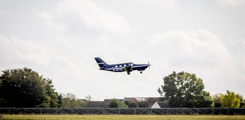 A hydrogen-powered Piper Malibu made a first flight from Cranfield Airport in the UK to launch ZeroAvia's efforts to achieve service entry by the end of 2023. 