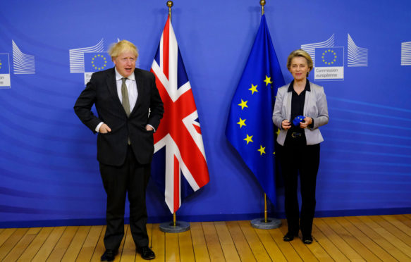 European-Commission-President-Ursula-von-der-Leyen-welcomes-British-Prime-Minister-Boris-Johnson-prior-to-a-BREXIT-meeting-at-EU-headquarters-in-Brussels