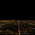 Aerial-view-of-Los-Angeles-lit-up-at-night