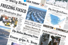 Texas deep freeze power blackouts and the role of global warming