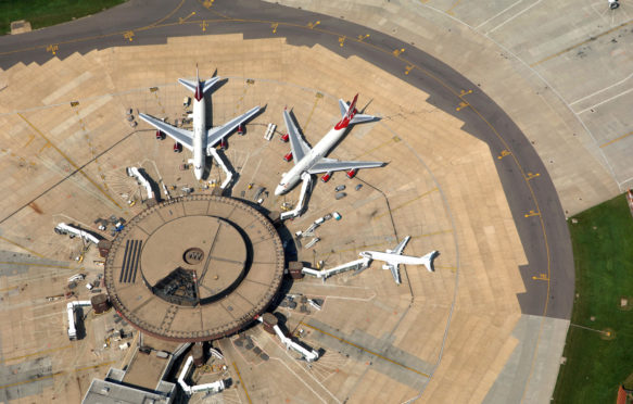 Aerial-view-Gatwick-airport