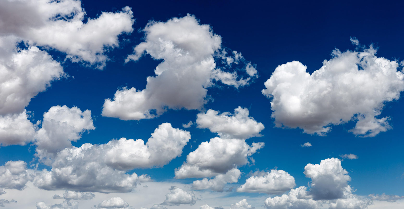 Blue sky with clouds