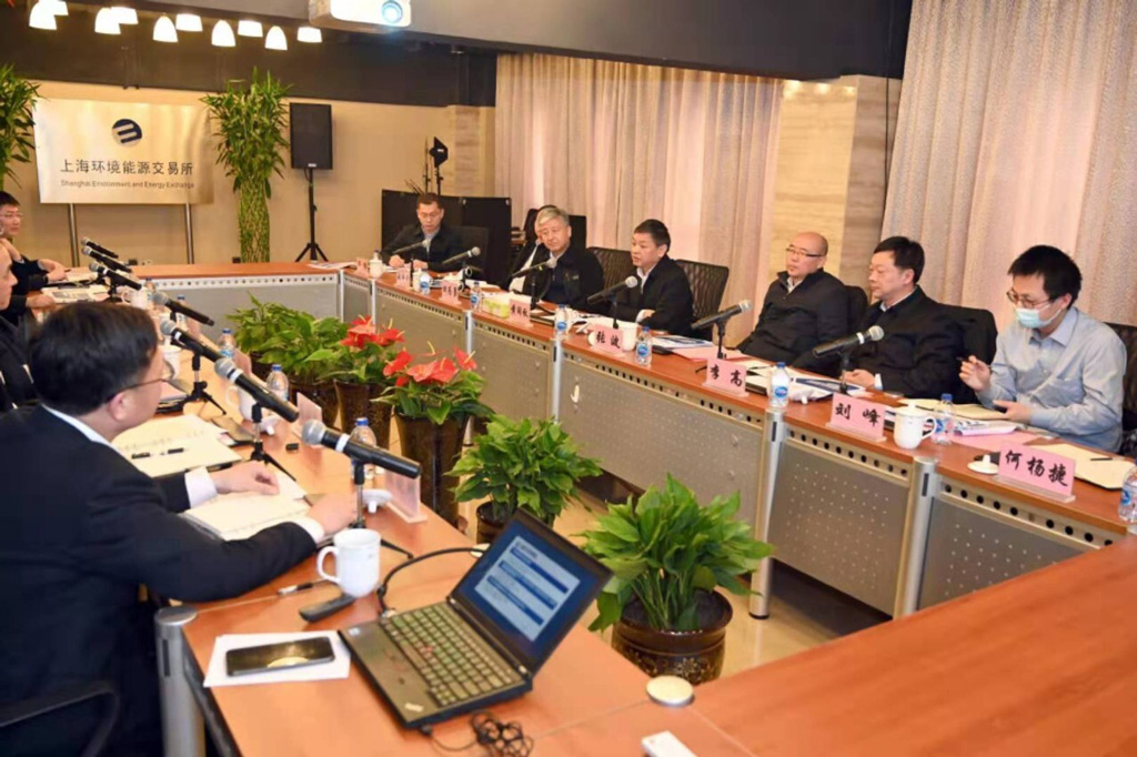 Chinas environment minister Huang Runqiu, chief engineer Zhang Bo and director of climate change, Li Gao