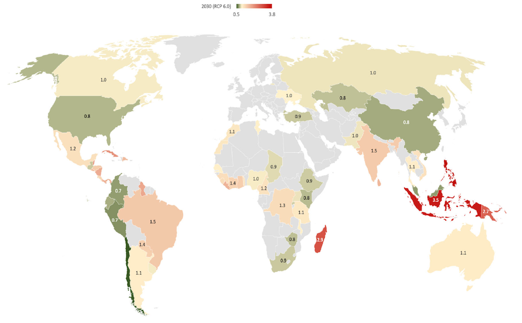 Cross-border climate vulnerability score of the EUs agri-food economy to drought