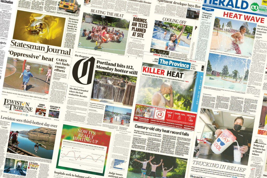 Media reaction Pacific north-west heat dome and the role of climate change