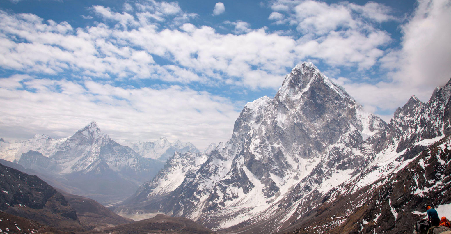 View of Ama Dablam on the way to Everest Base Camp Nepal