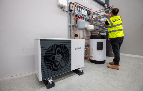 Testing at a heat pump centre.