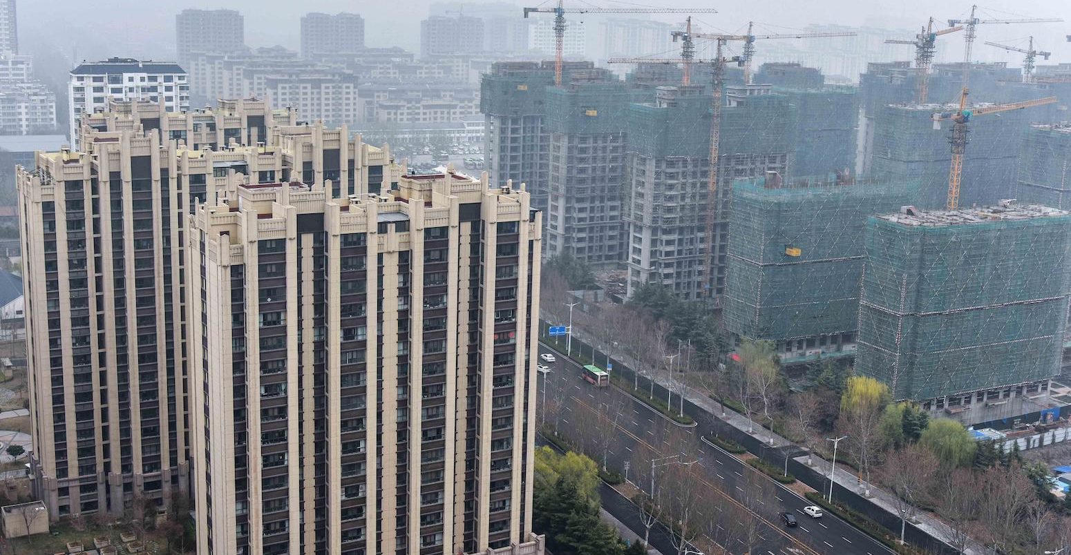 A property development is seen in Qingzhou, Shandong Province, China