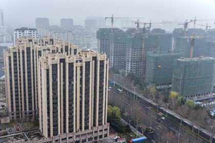 A property development is seen in Qingzhou, Shandong Province, China