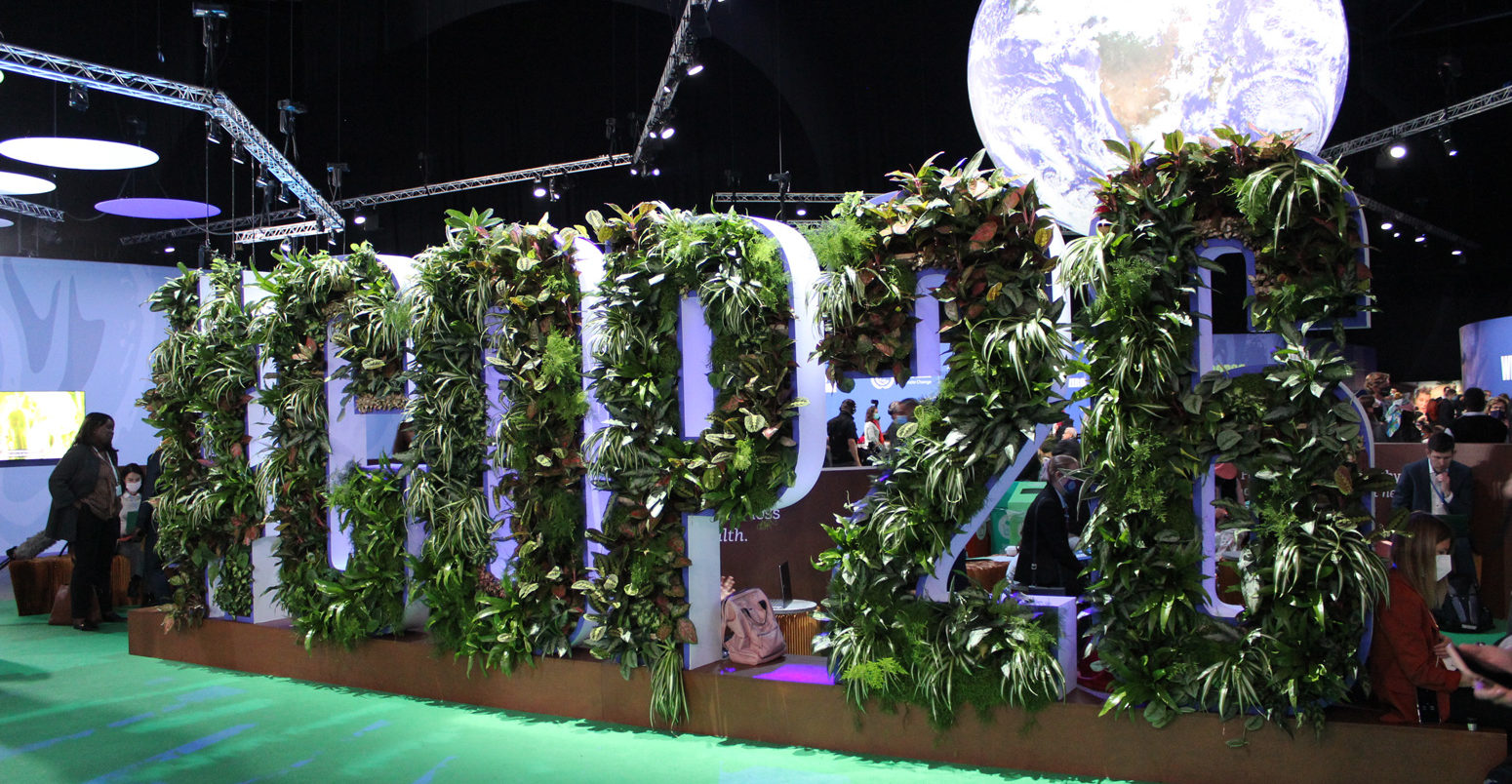 COP26 sign in Action Hub Blue Zone SEC Glasgow