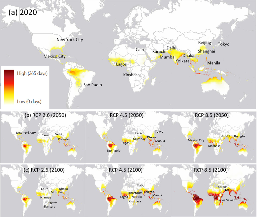 Population exposure to hyperthermia from extreme heat-IPCC-AR6-WG2