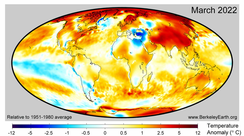 State of the climate Start of 2022 is the fifth warmest on record