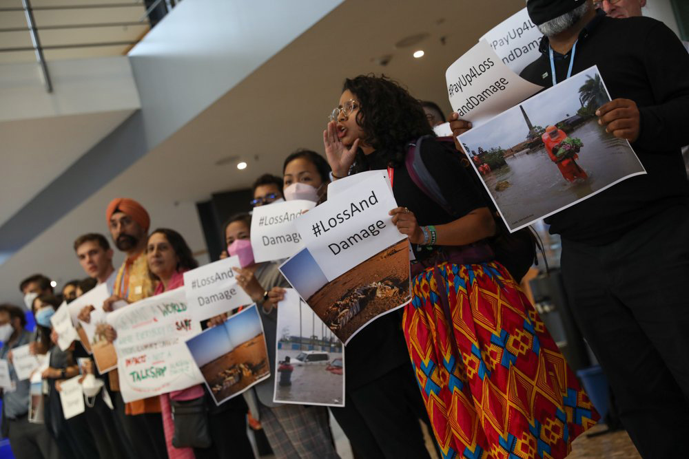 Civil society demonstrations on loss and damage at Bonn climate talks