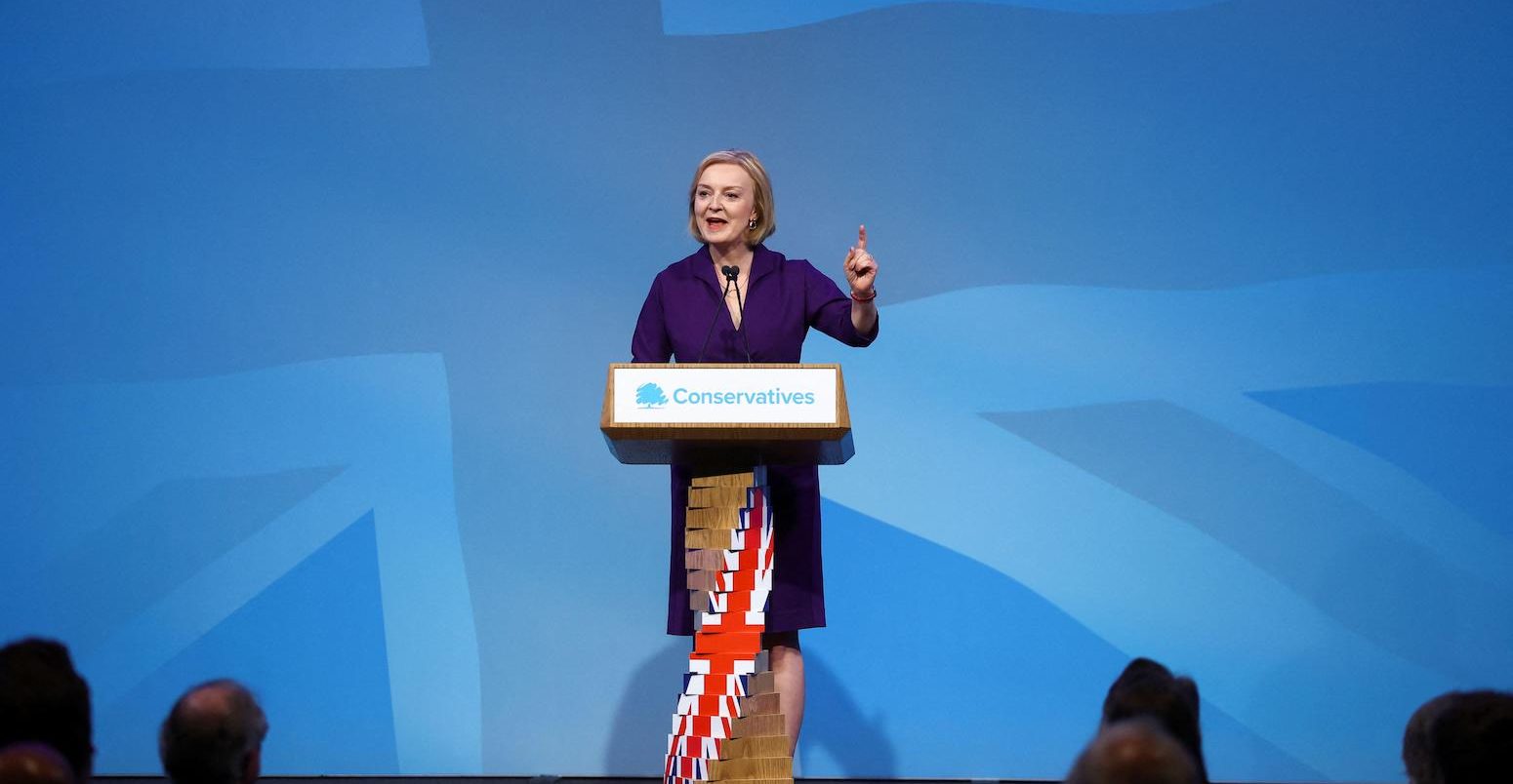 Liz Truss after being announced as Britain's next prime minister in London, September 5 2022. Credit: REUTERS / Alamy Stock Photo.