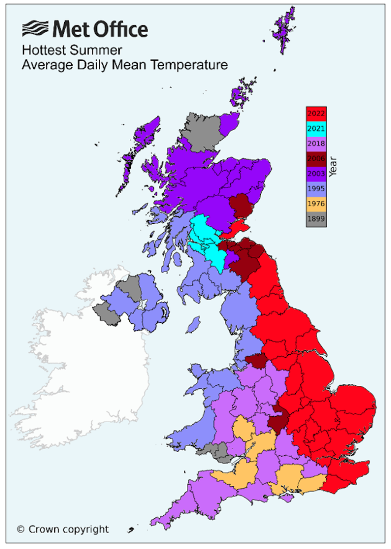 Guest post A Met Office review of the UK’s recordbreaking summer in 2022 Carbon Brief