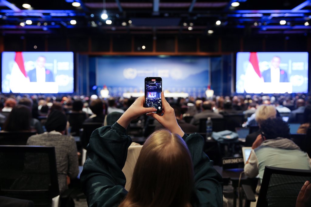 Plenary room at COP27