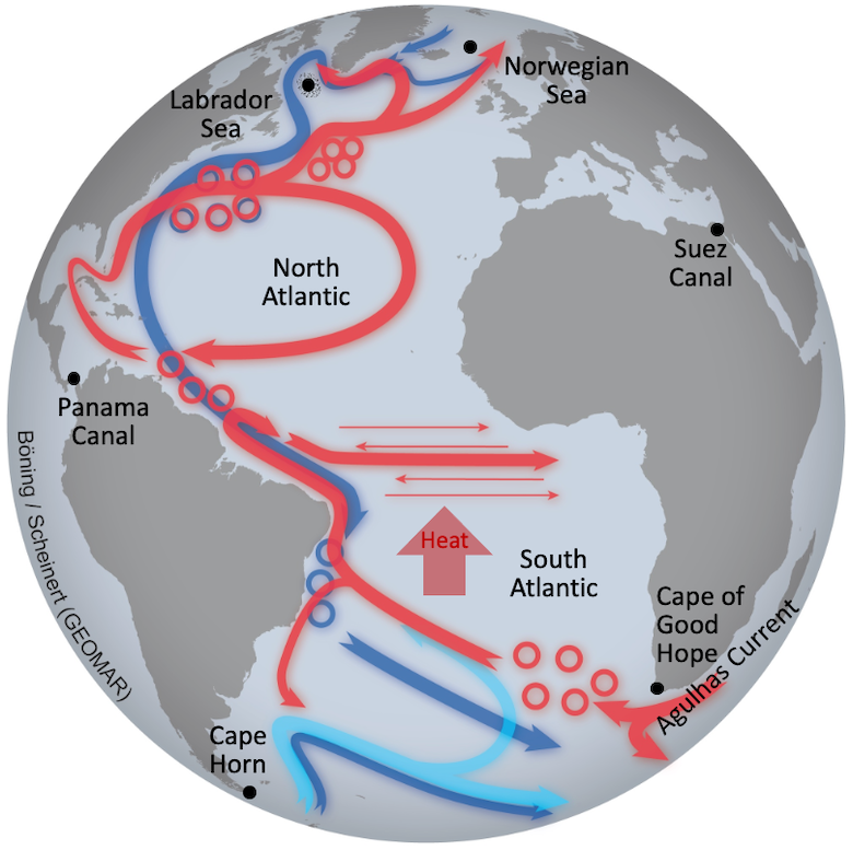 atlantic ocean currents map