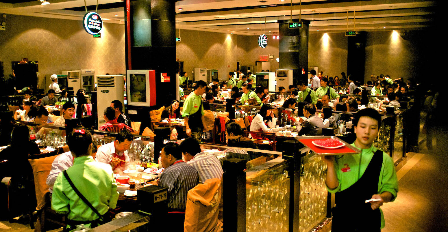 Hot pot restaurant in Beijing, China.