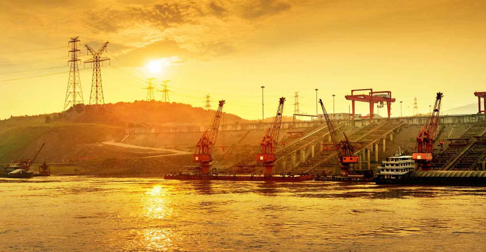 Yangtze River Terminal and Crane, Chongqing, China