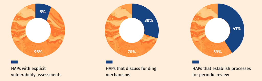 Percentages of assessed Indian heat action plans