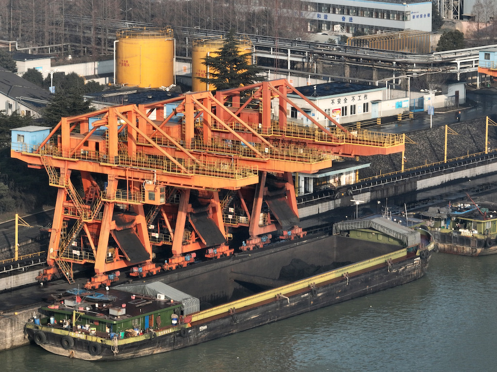 | A coal carrier berthed at a coal terminal in Jiangsu China on 12 January 2023 | MR Online