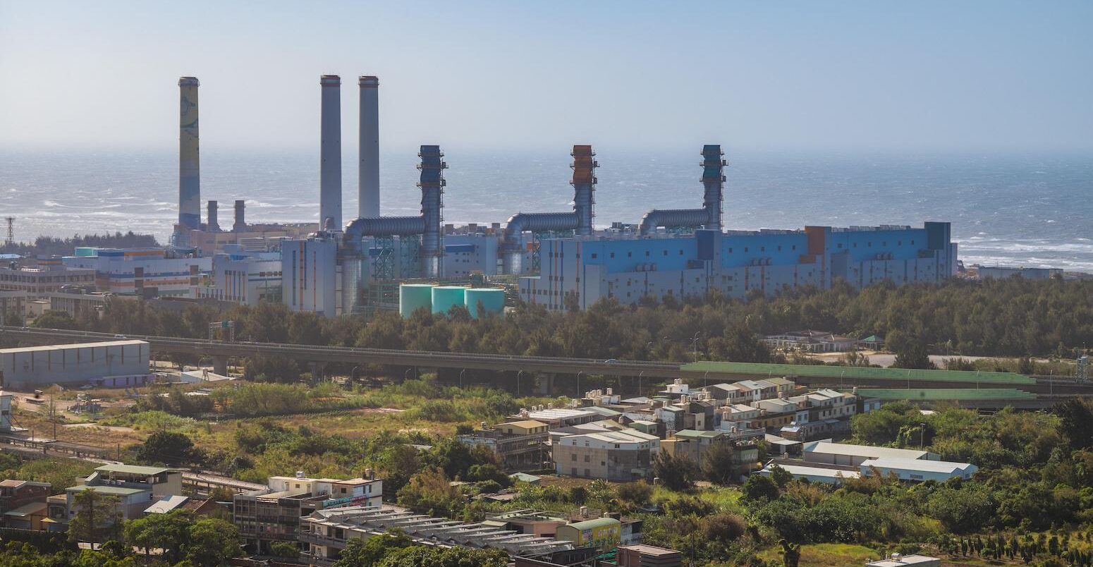 Tunghsiao Power Plant, a gas fired power plant in Miaoli, Taiwan.
