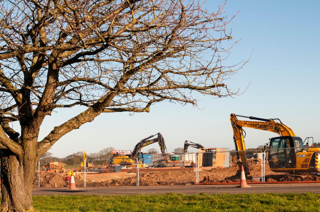 New housing development on the edge of Hunstanton, Norfolk.