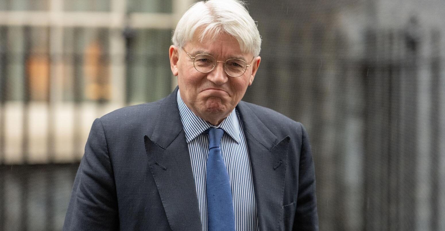 Andrew Mitchell, UK development minister at 10 Downing Street, London.