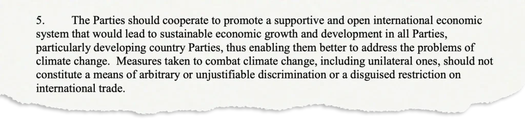 Article 3.5 of the UN Framework Convention on Climate Change.