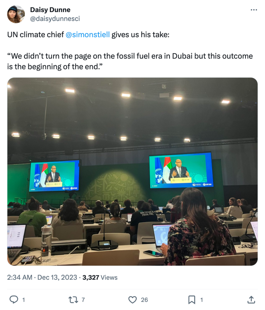 Daisy Dunne on X: UN climate chief Simon Stiell