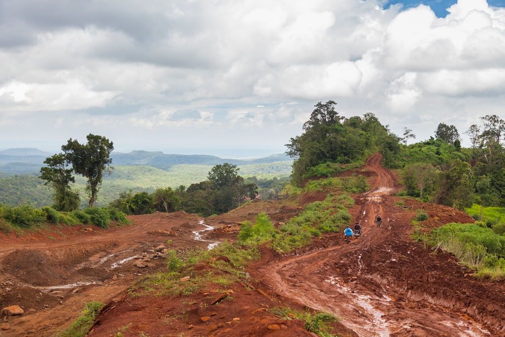 Logging road, Mondulkiri Province, Cambodia.