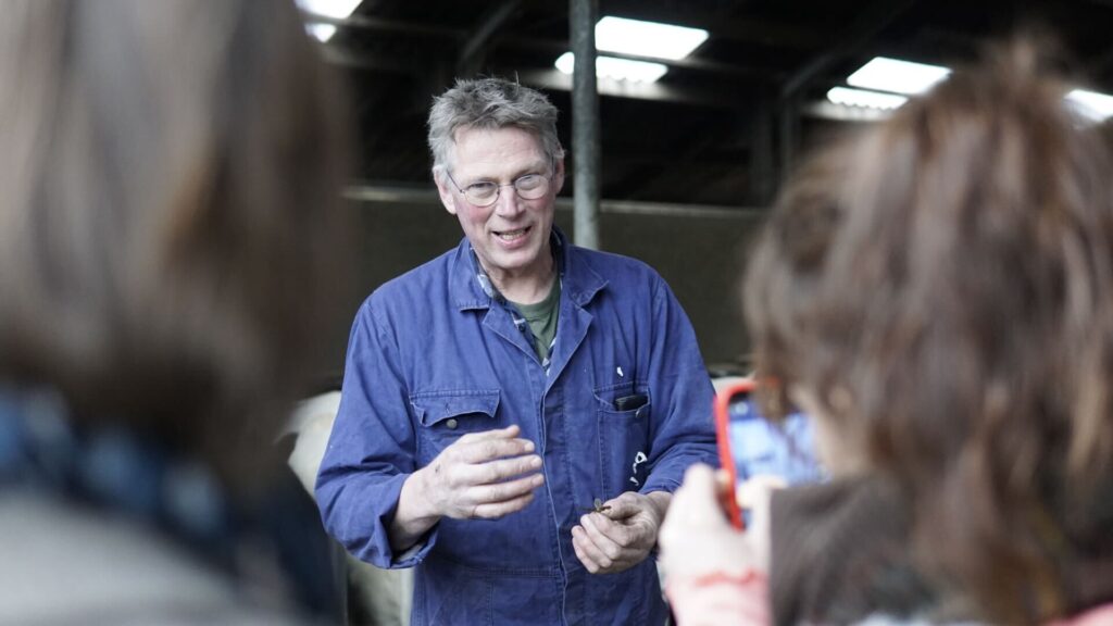 John Arink, a Dutch organic farmer, on a media trip organised by the Clean Energy Wire.
