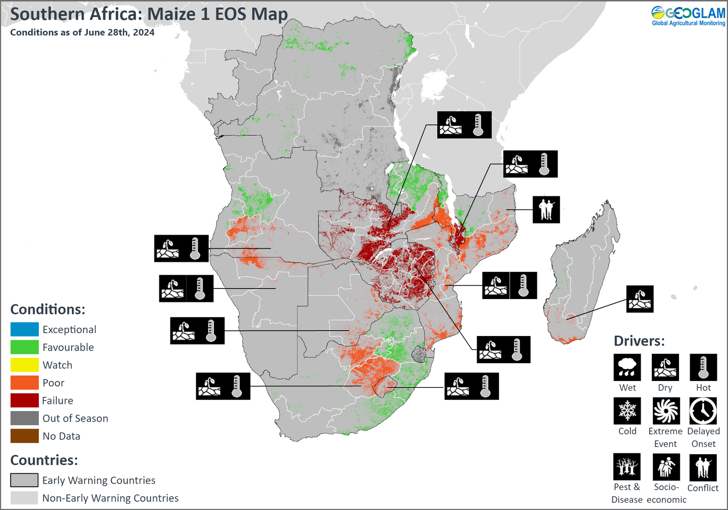 Geoglam Rapp Map Guest post: Using El Niño forecasts to give early warning of crop ...