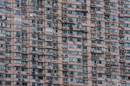 High-density residential apartments in Shanghai.