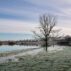 A flooded field in Oxfordshire, UK in November 2024.