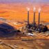 Aerial view of power plant outside Page, Arizona.