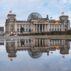 The western facade of the Reichstag building in Berlin.