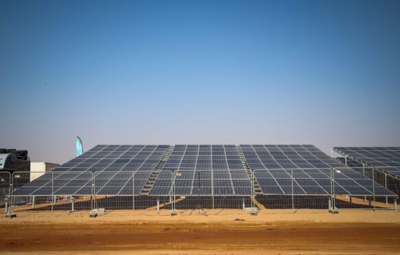 Solar panels, Saudi Arabia.