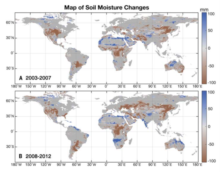 Global soil moisture in 'permanent' decline due to climate change ...